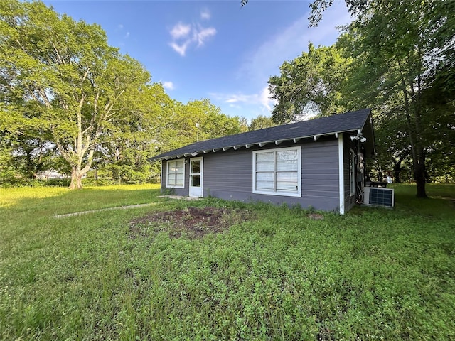 view of property exterior with central air condition unit