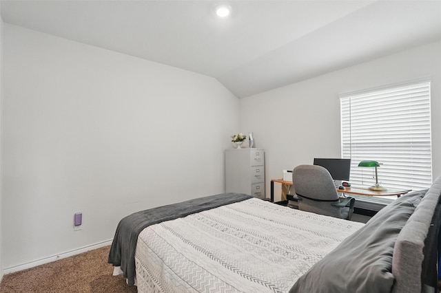 901 Cherry Blossom St, Anna, TX 75409 - carpeted bedroom with baseboards and vaulted ceiling