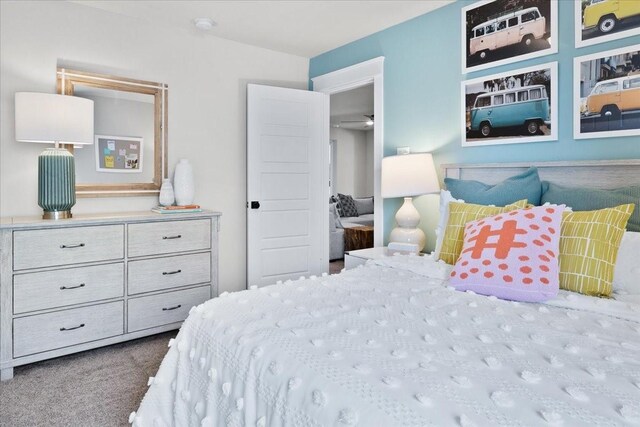 bedroom featuring carpet floors