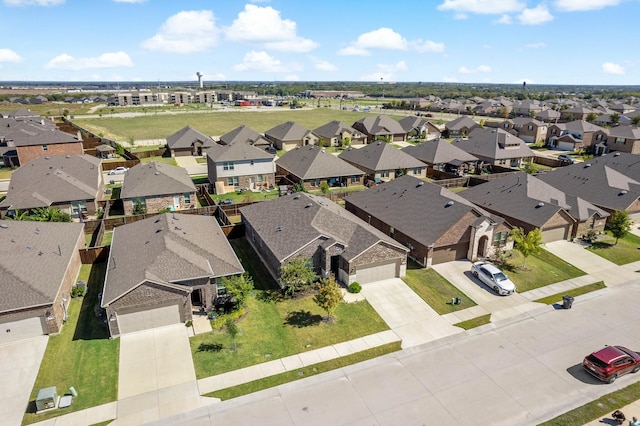 bird's eye view with a residential view