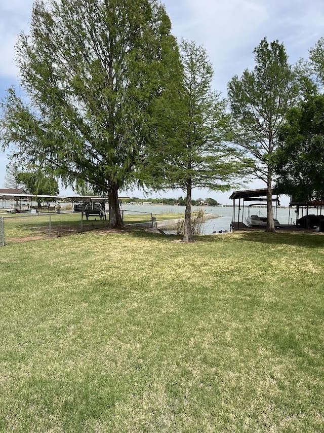 1824 Shady Point Circle Dr, San Angelo, TX 76904 - view of yard with a water view