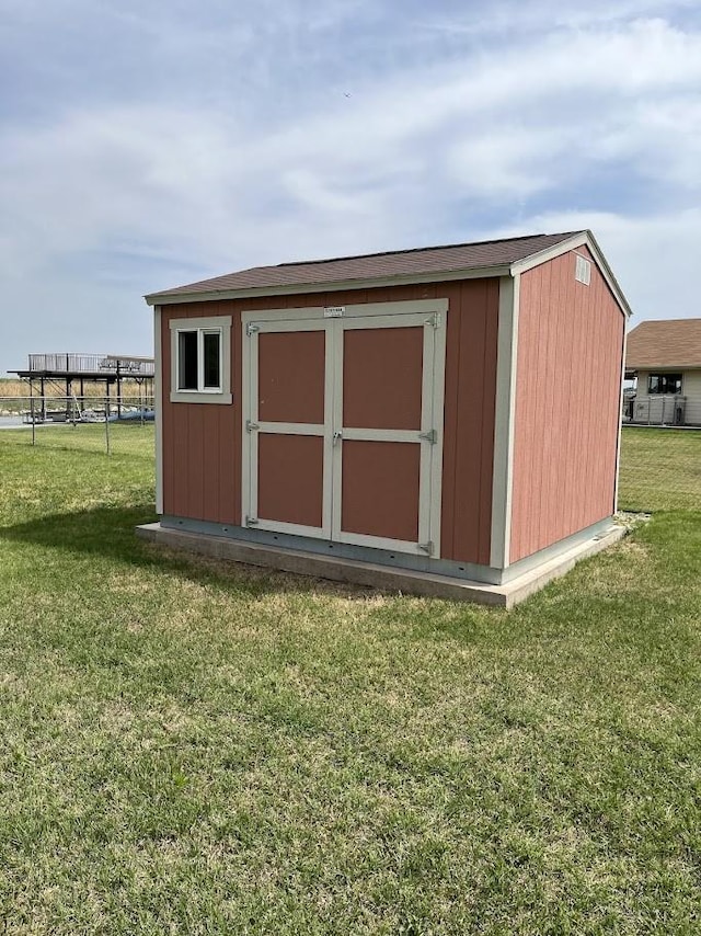 1824 Shady Point Circle Dr, San Angelo, TX 76904 - view of shed featuring fence