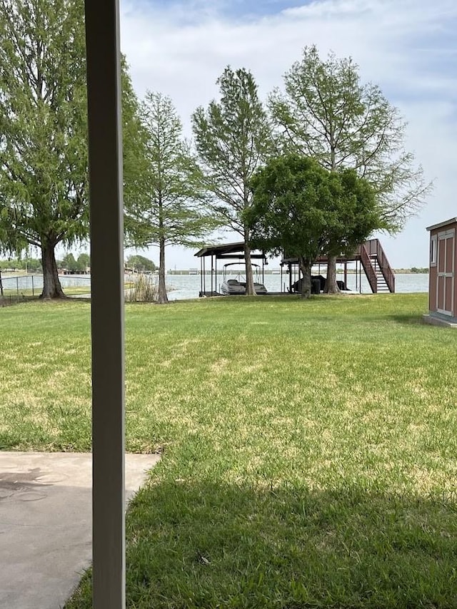 1824 Shady Point Circle Dr, San Angelo, TX 76904 - view of yard featuring a water view