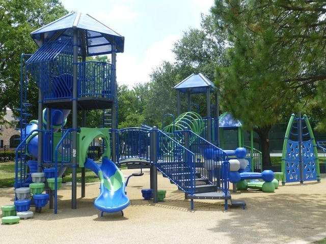 view of community jungle gym