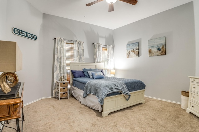 10228 Crawford Farms Dr, Fort Worth, TX 76244 - bedroom featuring light colored carpet, ceiling fan, and baseboards