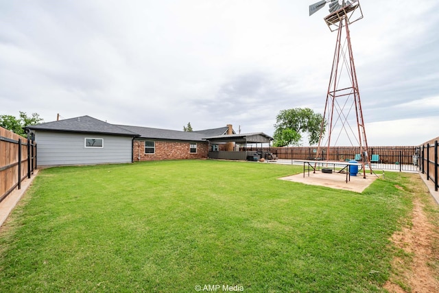 3756 County Road 192, Anson, TX 79501 - view of yard featuring a fenced backyard and a patio