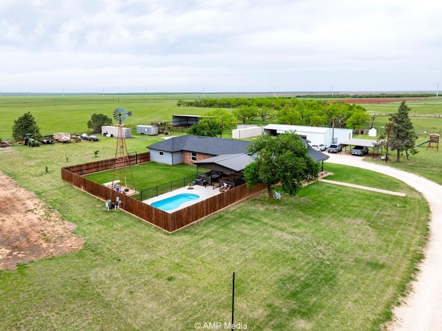 3756 County Road 192, Anson, TX 79501 - birds eye view of property featuring a rural view