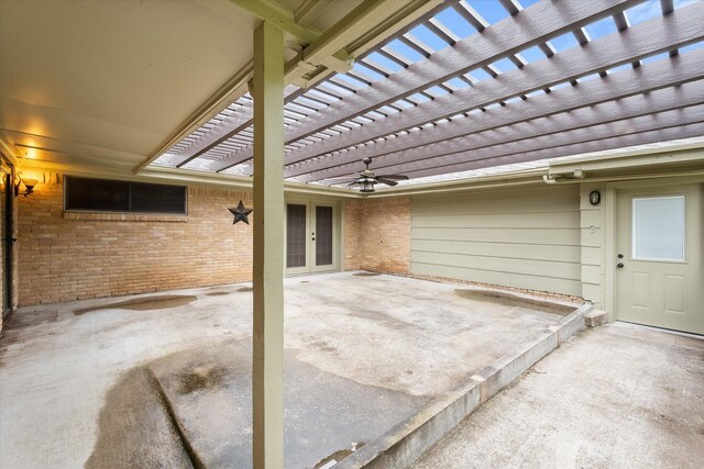 806 Marigold Dr, Cedar Hill, TX 75104 - view of patio featuring a pergola and french doors