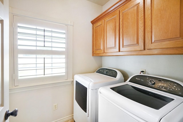 540A Southerland Ln, Weatherford, TX 76088 - washroom with cabinet space and independent washer and dryer