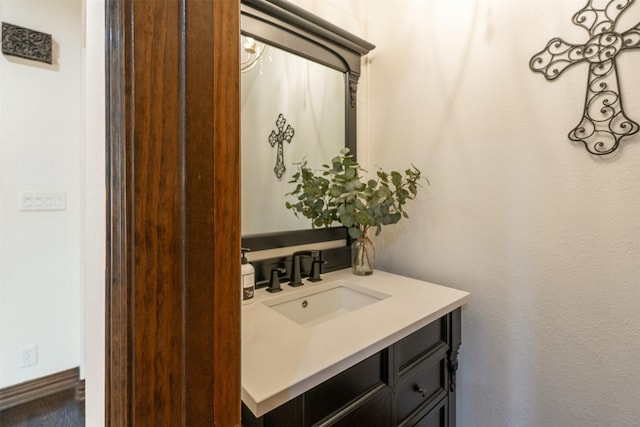 bathroom featuring vanity