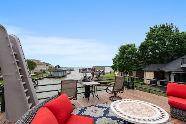 115 Saint Annes Dr, Mabank, TX 75156 - deck with a water view