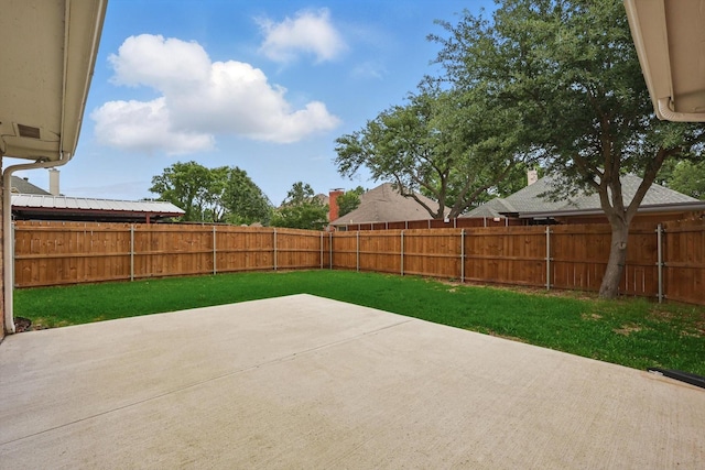view of patio / terrace featuring a fenced backyard