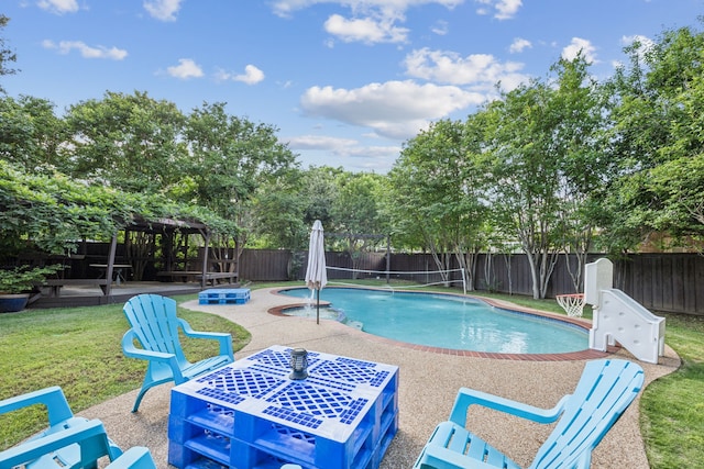 106 Hollywood Blvd, Euless, TX 76040 - view of pool with a gazebo and a patio area