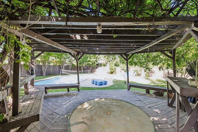 106 Hollywood Blvd, Euless, TX 76040 - wooden deck with a fenced backyard