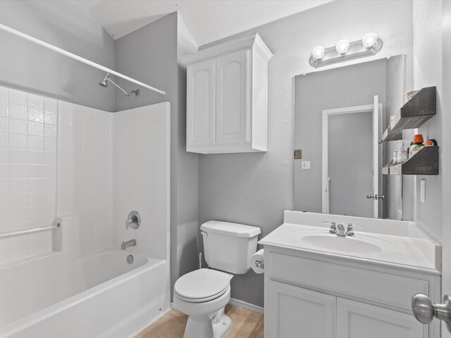 1646 Country Hls, Waxahachie, TX 75165 - full bath with vanity, tub / shower combination, toilet, and wood finished floors