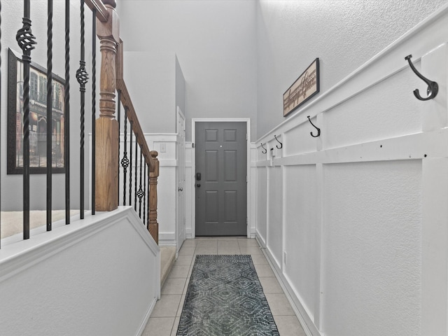 1646 Country Hls, Waxahachie, TX 75165 - entryway with stairs and light tile patterned floors