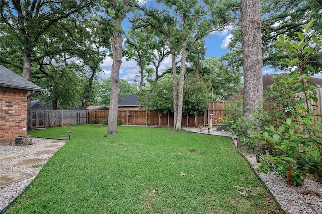 1600 Skyview Dr, Irving, TX 75060 - view of yard featuring a fenced backyard