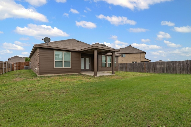 3819 Elkhorn Ln, Forney, TX 75126 - rear view of house featuring a patio area and central AC unit