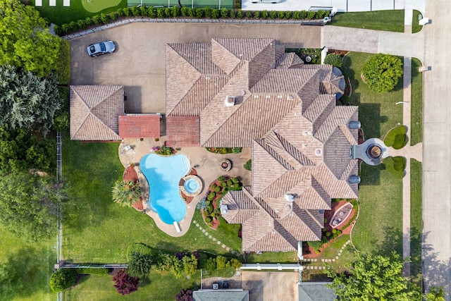 5404 Miramar Ln, Colleyville, TX 76034 - bird's eye view of a pool area