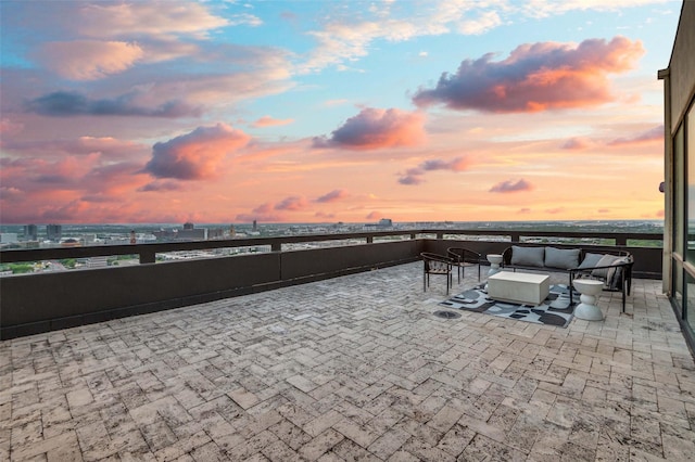 3111 Welborn St Unit 1703, Dallas, TX 75219 - view of patio featuring an outdoor living space