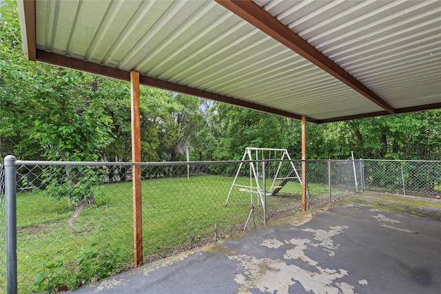 1733 Ransom Ter, Fort Worth, TX 76112 - view of patio with a fenced backyard