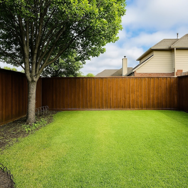 4605 Stargazer Dr, Plano, TX 75024 - view of yard featuring a fenced backyard