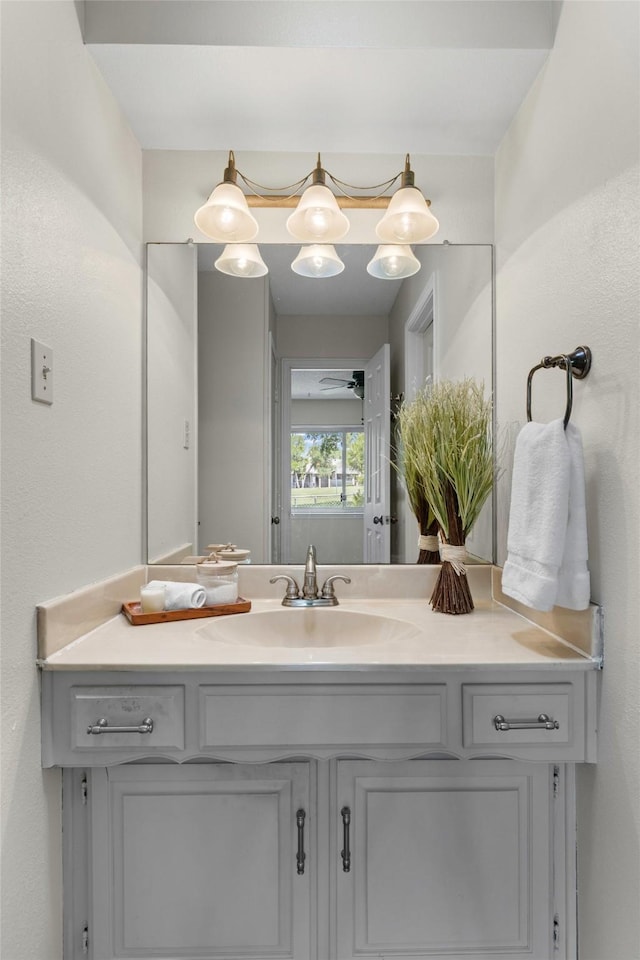 bathroom featuring vanity