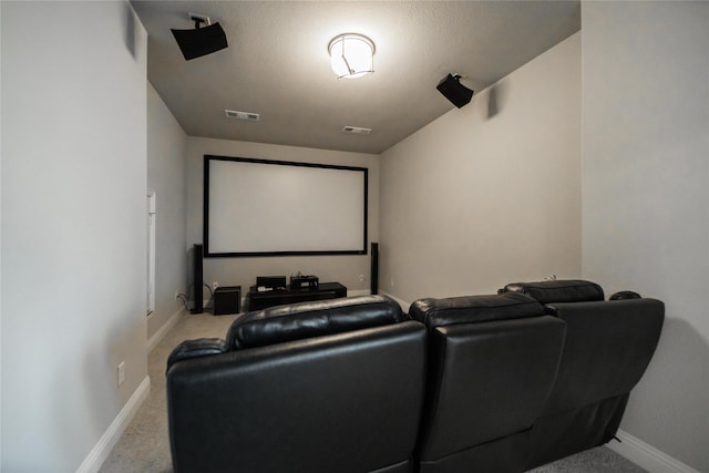 7005 Homestead Dr, Mckinney, TX 75070 - carpeted home theater featuring baseboards and visible vents