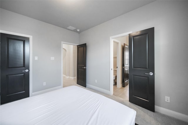 7005 Homestead Dr, Mckinney, TX 75070 - bedroom with baseboards, visible vents, and light colored carpet