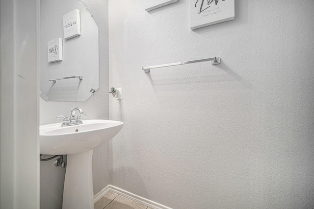 2100 Leandra Ln, Fort Worth, TX 76131 - bathroom with tile patterned floors and baseboards