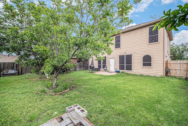 2100 Leandra Ln, Fort Worth, TX 76131 - view of yard with a fenced backyard and a patio area