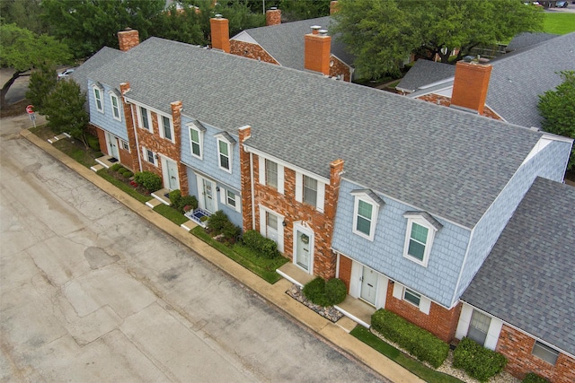 aerial view featuring a residential view