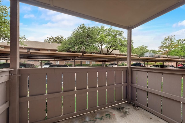 view of balcony