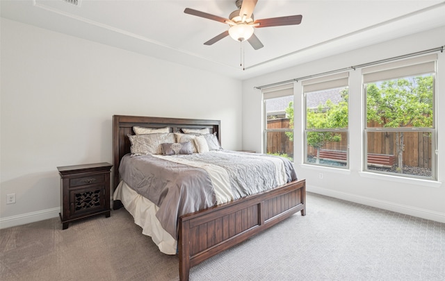 3004 Culver Ave, Celina, TX 75009 - bedroom featuring baseboards, a ceiling fan, and light colored carpet
