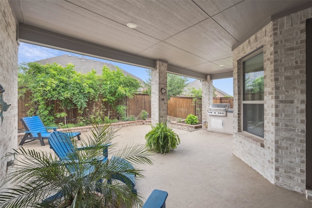 3004 Culver Ave, Celina, TX 75009 - view of patio featuring area for grilling, grilling area, and a fenced backyard