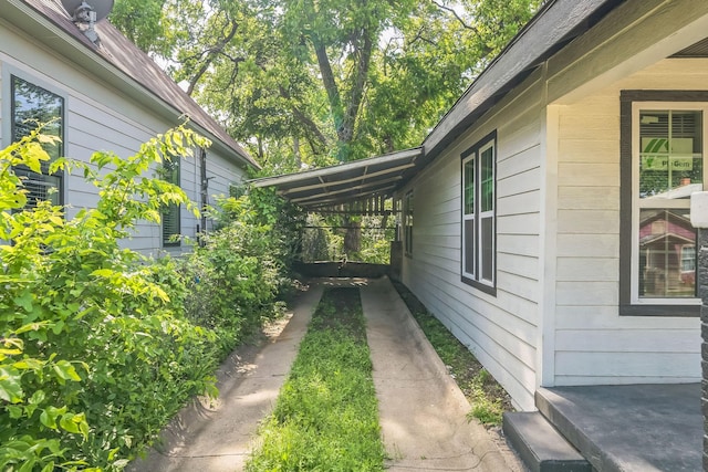 view of property exterior