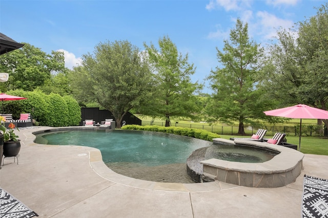 1005 Mallard Lakes Dr, Mckinney, TX 75072 - view of pool with a fenced backyard and a patio