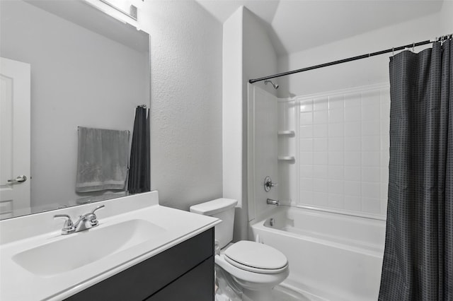 1036 Fairfax Dr, Godley, TX 76044 - bathroom with vanity, toilet, and shower / bath combo