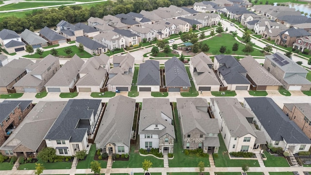 drone / aerial view featuring a residential view