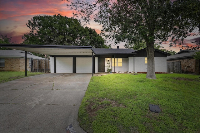 2708 Ash Park Dr, Richland Hills, TX 76118 - mid-century home with a garage and concrete driveway