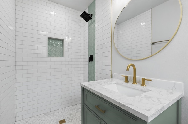 2708 Ash Park Dr, Richland Hills, TX 76118 - full bathroom with vanity and a tile shower