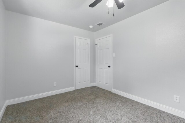 2708 Ash Park Dr, Richland Hills, TX 76118 - carpeted empty room with ceiling fan, baseboards, and a smoke detector
