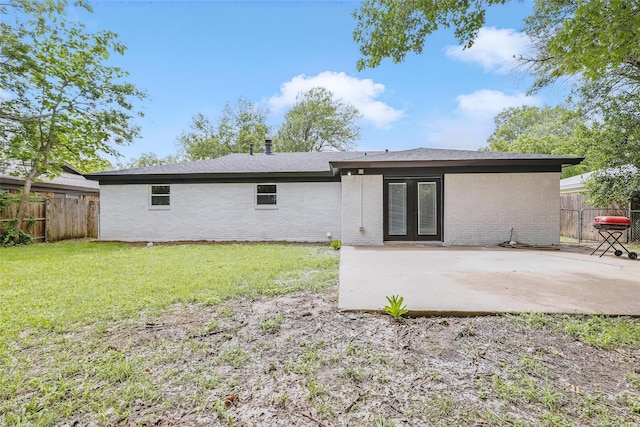 2708 Ash Park Dr, Richland Hills, TX 76118 - back of house featuring brick siding, a patio area, and french doors