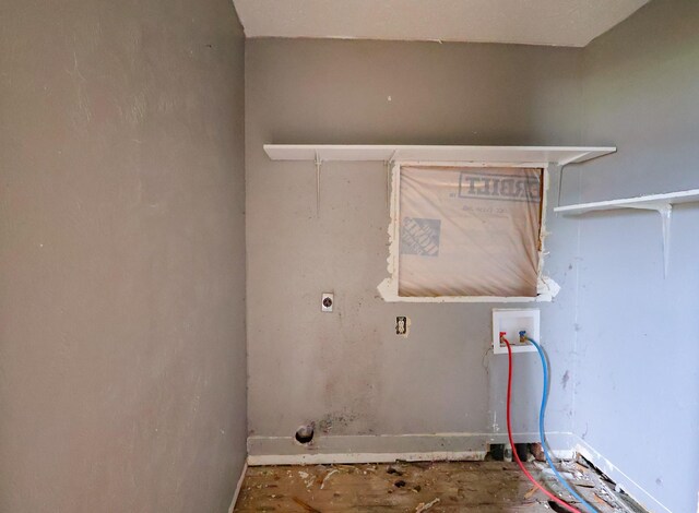 laundry area featuring washer hookup, laundry area, and electric dryer hookup