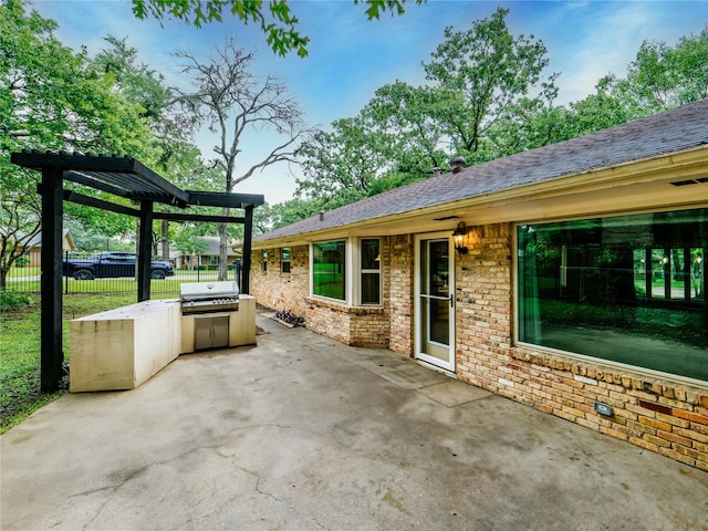 2345 Ravenwood Dr, Grand Prairie, TX 75050 - view of patio / terrace featuring fence and a grill