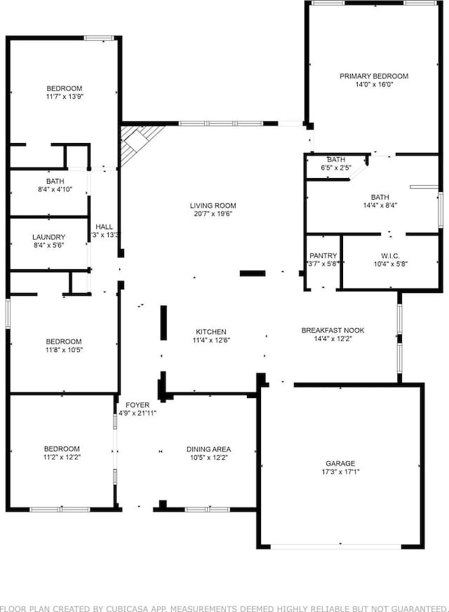 9204 Lockhart Dr, Arlington, TX 76002 - floor plan / room layout