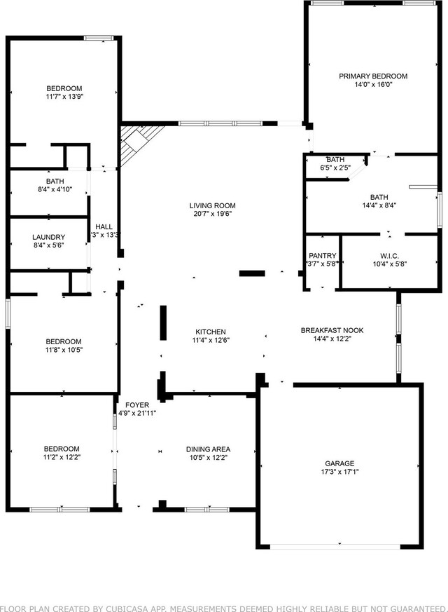 9204 Lockhart Dr, Arlington, TX 76002 - home floor plan