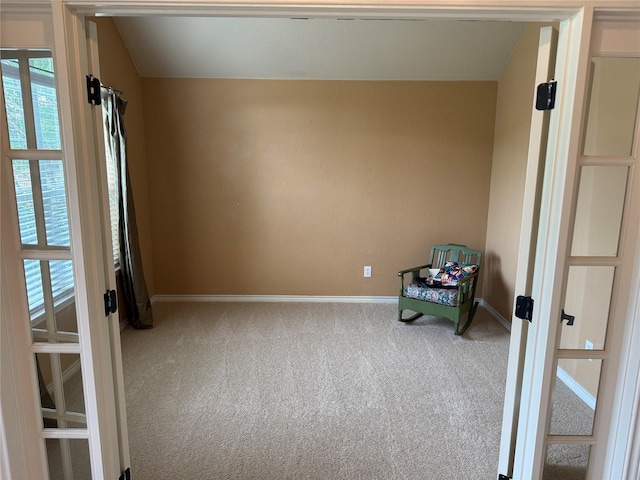 9204 Lockhart Dr, Arlington, TX 76002 - unfurnished room featuring carpet floors, french doors, and baseboards