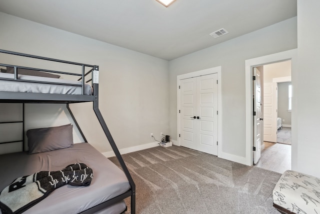 811 County Road 3451, Paradise, TX 76073 - carpeted bedroom with baseboards and visible vents