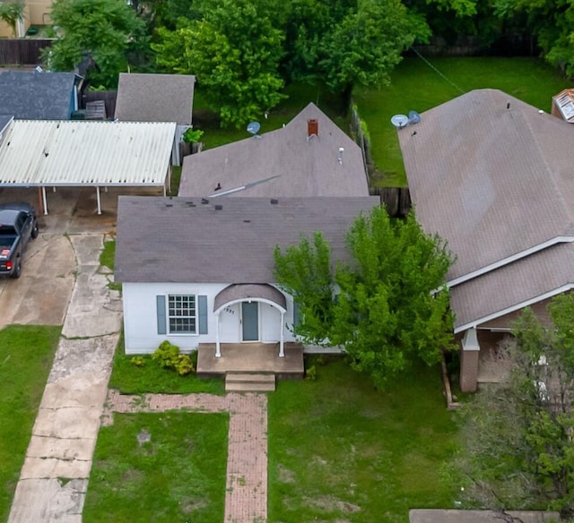 1227 W Walker St, Denison, TX 75020 - birds eye view of property